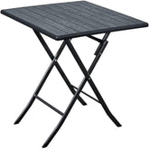 طاولة مربعة قابلة للطي - أسود